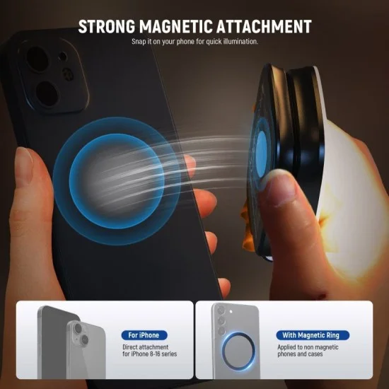 Neewer BASICS  NL48B MAGNETIC SELFIE LIGHT(BLACK)